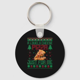 Home A Lovely Cheese Zza Just For Me Alone Christm Key Ring