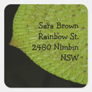 home address square sticker