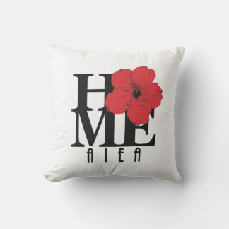 HOME Aiea Red Hibiscus  Cushion