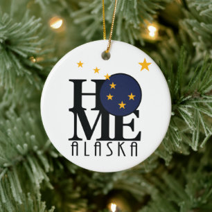 HOME Alaska Ceramic Tree Decoration