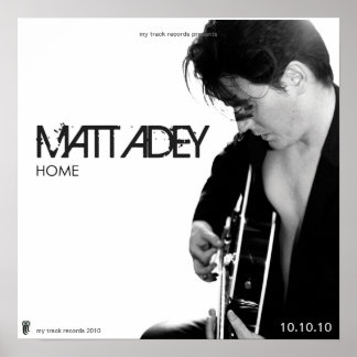 'HOME'  ALBUM COVER MATT ADEY POSTER