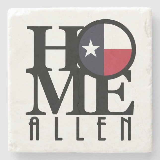 HOME Allen Texas Stone Coaster (Front)