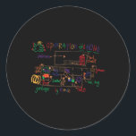 Home Alone 2 Christmas Kevin’s Drawing Operation H Classic Round Sticker<br><div class="desc">Home Alone 2 Christmas Kevin’s Drawing Operation Ho Ho Ho</div>