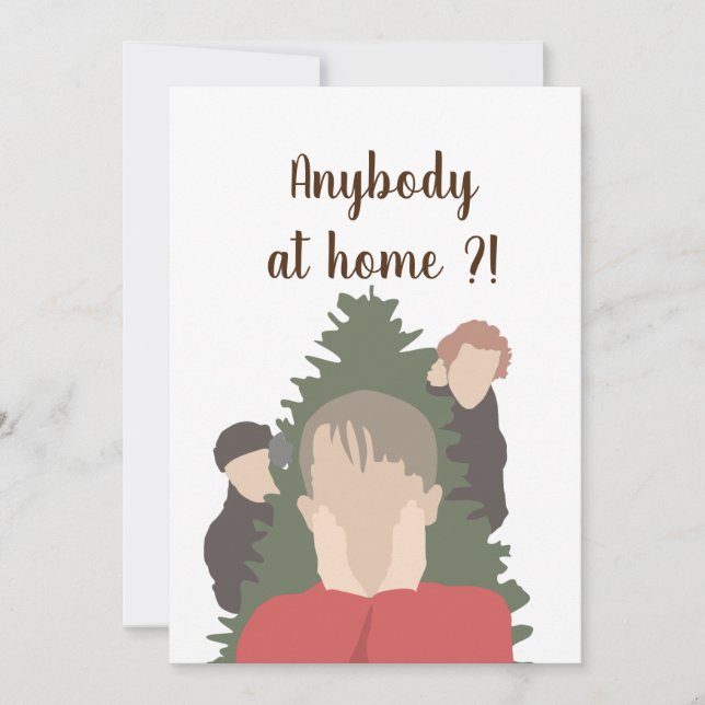 Home alone moder art thank you card (Front)