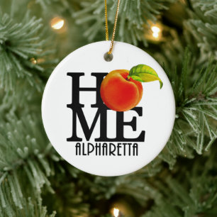 HOME Alpharetta Georgia Ceramic Tree Decoration