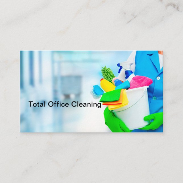 Home And Office Cleaning Business Cards (Front)