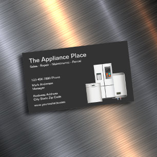 Home Appliance Sales And Service Magnetic Business Card