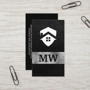 Home Architect Logo   Leather Lux Business Card