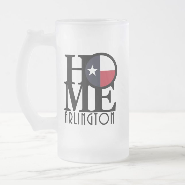 HOME Arlington Frosted Glass Beer Mug (Left)