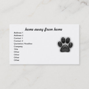 home away from home business card