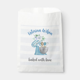 Home Bakery Blue Flower Mixer Favour Bags
