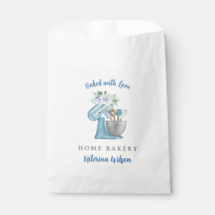 Home Bakery Blue Flower Mixer Favour Bags