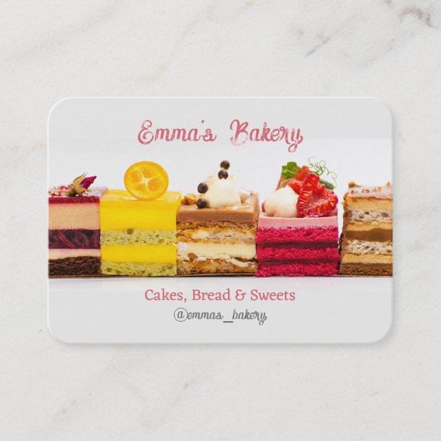 Home Bakery Business Card (Front)