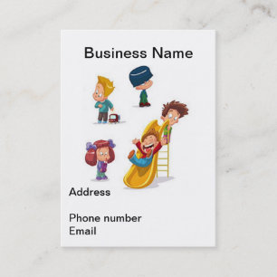 Home Based Child Care Business Card