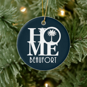 HOME Beaufort SC Ceramic Tree Decoration