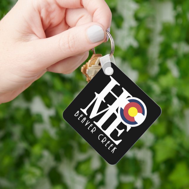 HOME Beaver Creek Colorado Key Ring (Hand)