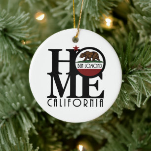 HOME Ben Lomond California Ceramic Tree Decoration