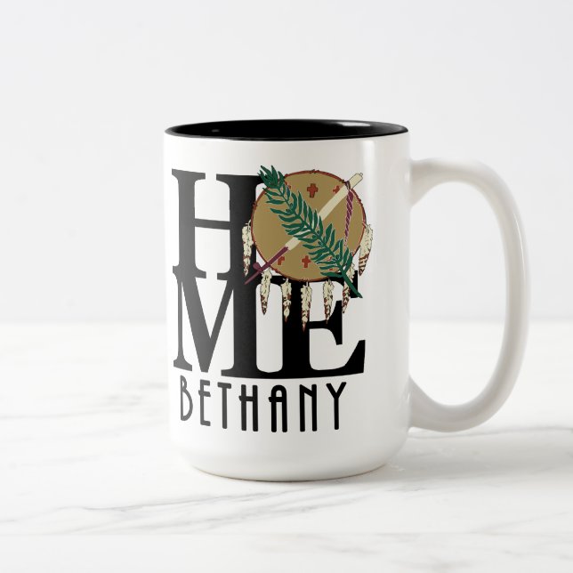 HOME Bethany Oklahoma 15oz Two-Tone Coffee Mug (Right)