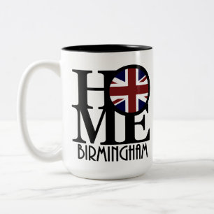 HOME Birmingham England 15oz Two-Tone Coffee Mug