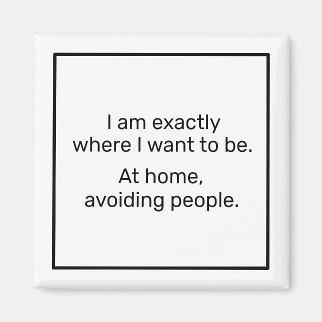 Home (black) magnet (Front)