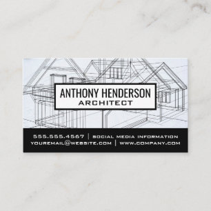 Home Blue Print Business Card