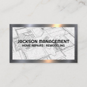 Home Blue Prints   Commercial Construction Business Card
