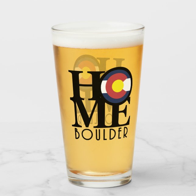 HOME Boulder Colorado Glass (Front Filled)