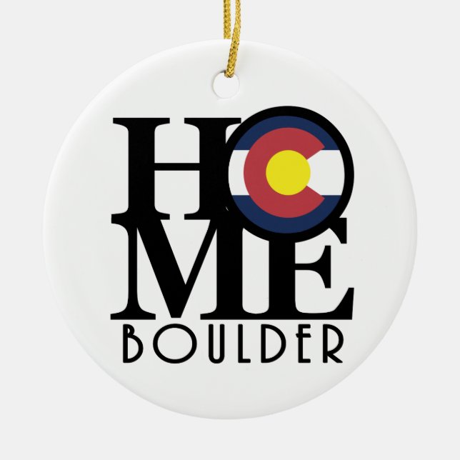 HOME Boulder Colorado Ornament (Front)
