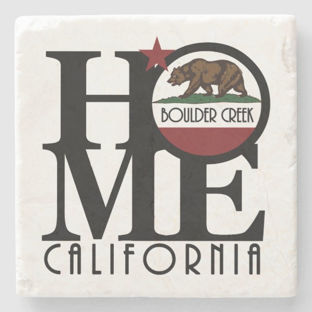 HOME Boulder Creek California Stone Coaster (Front)