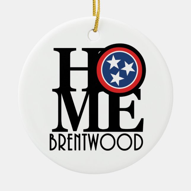 HOME Brentwood TN Ceramic Tree Decoration (Front)
