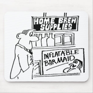 Home Brew Shop has Inflatable Barmaid Mouse Mat