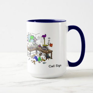 Home Brewed Funny Ham Radio Shack Mug