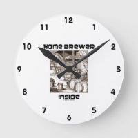 Home Brewer Inside (16th Century Woodcut Brewing)