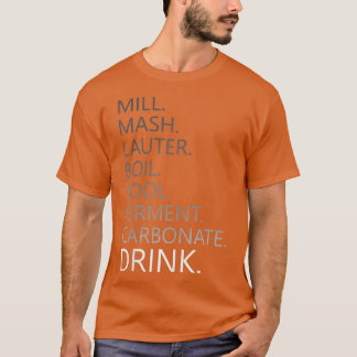 Home Brewing Craft Beer Steps T-Shirt