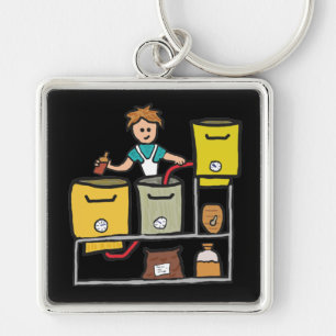 Home Brewing Key Ring