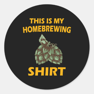Home Brewing Kit for Craft Beer Start Homebrewing  Classic Round Sticker