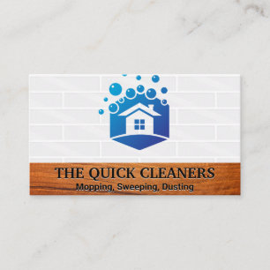 Home Bubbles Logo   Cleaning Business Card