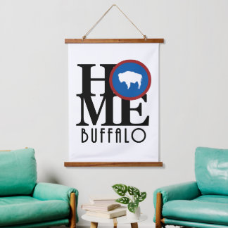 HOME Buffalo Wyoming Hanging Tapestry