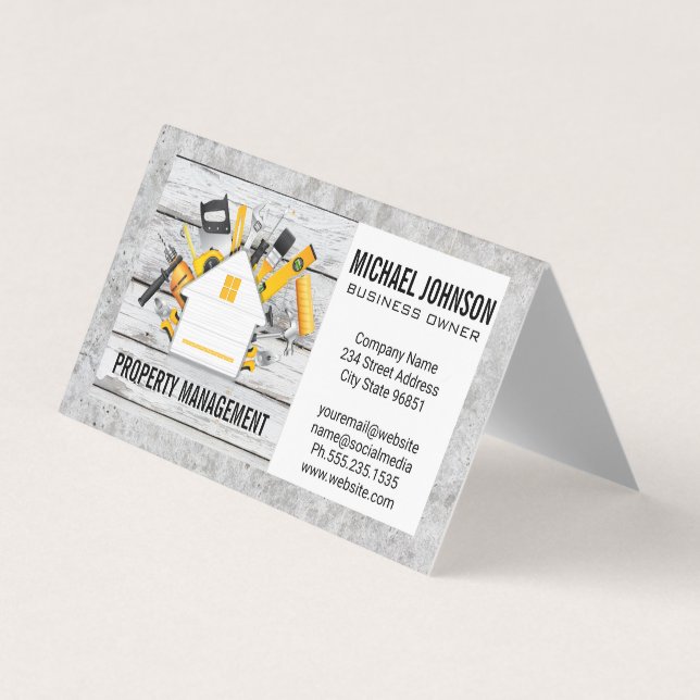 Home Build Logo | Construction Business Card (Front)
