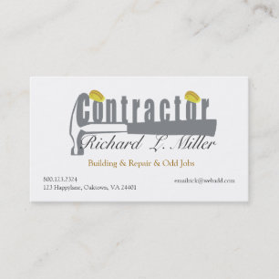 Home Builder Construction Business Card