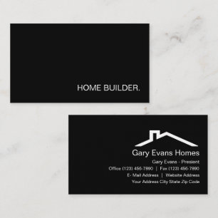 Home Builder Minimal Design Business Card