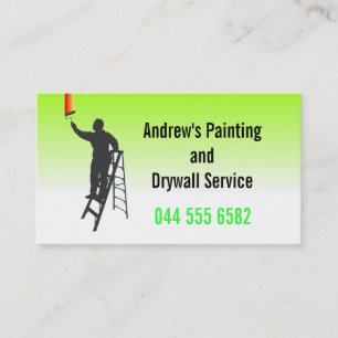 Home Business Custom Colourful Painting Service Card