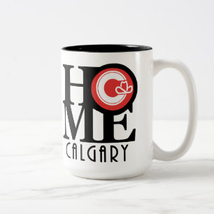 HOME Calgary 15oz (city flag) Two-Tone Coffee Mug