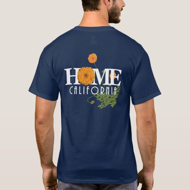 HOME California Poppies Series (back print) T-Shirt (Back)