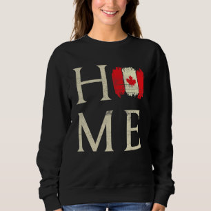 Home Canada Day Maple Proud Canadian Flag Canada Sweatshirt