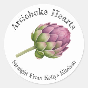 Home Canning Business Artichoke Hearts Food Label