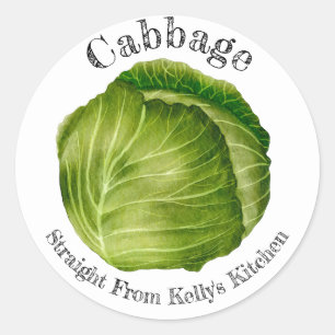 Home Canning Business Cabbage Food Label