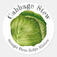 Home Canning Business Cabbage Stew Food Label