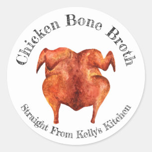 Home Canning Business Chicken Broth Food Label