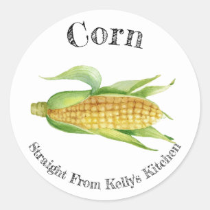 Home Canning Business Corn Food Label